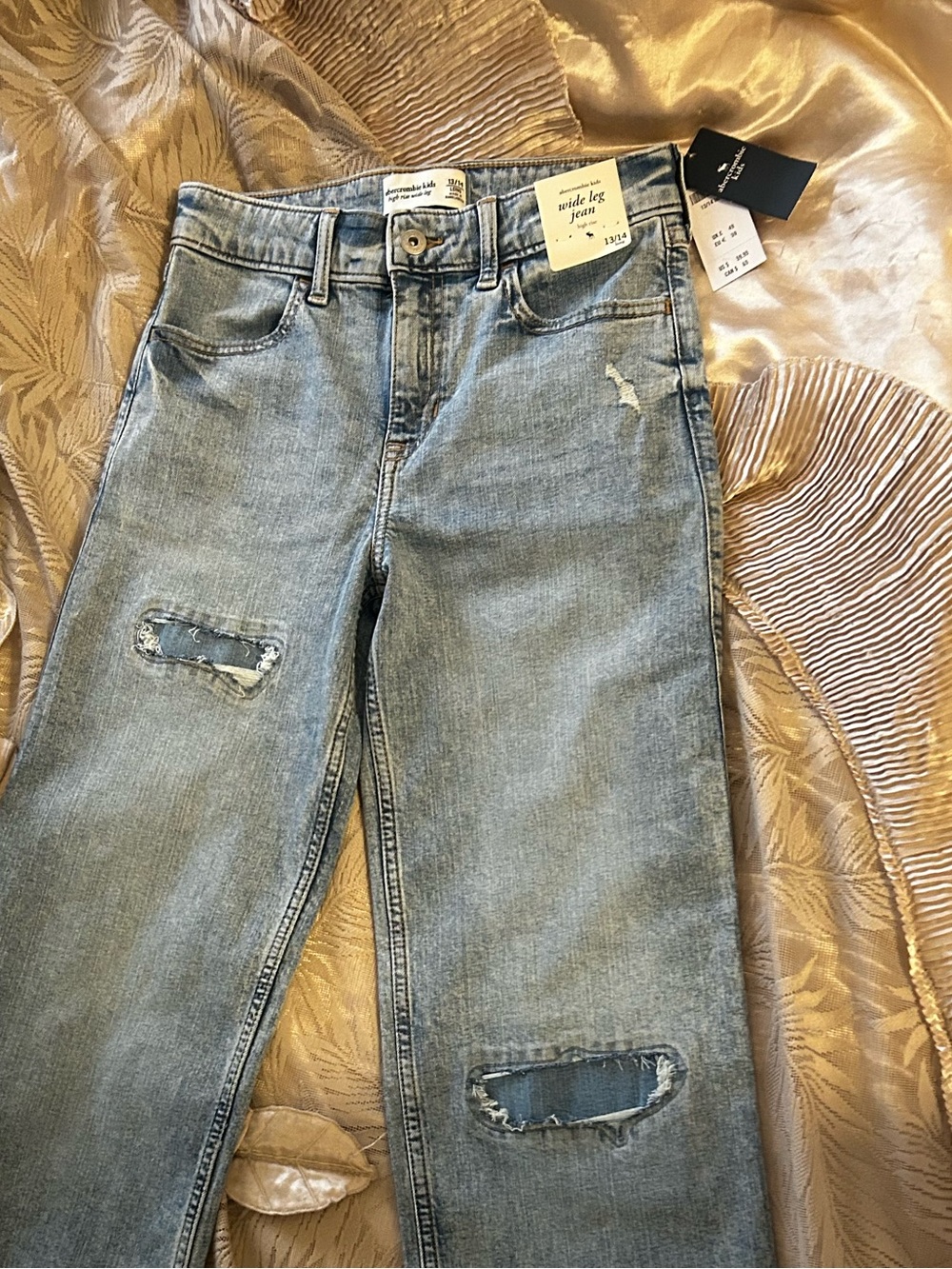 Abercrombie & fitch girls size 14 wide leg, high waist, new